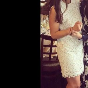 Francesca’s white lace dress.